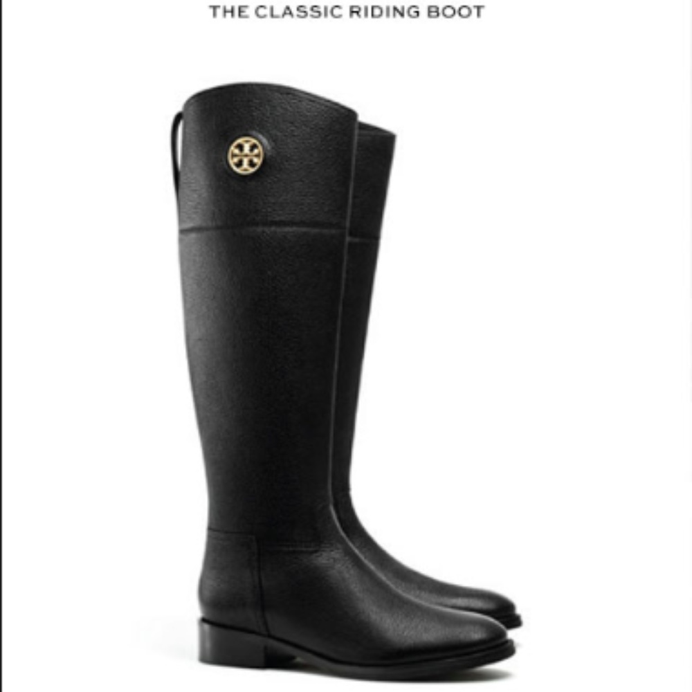 Black Tory Burch Riding Boots size 6 1/2